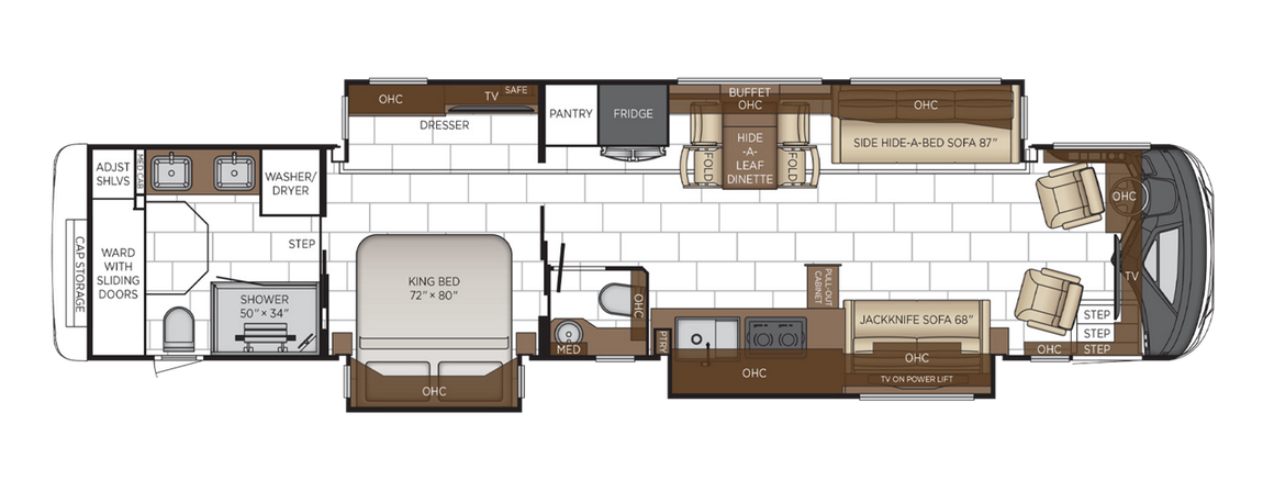 2025 Newmar Mountain Aire 4551 Floor Plan