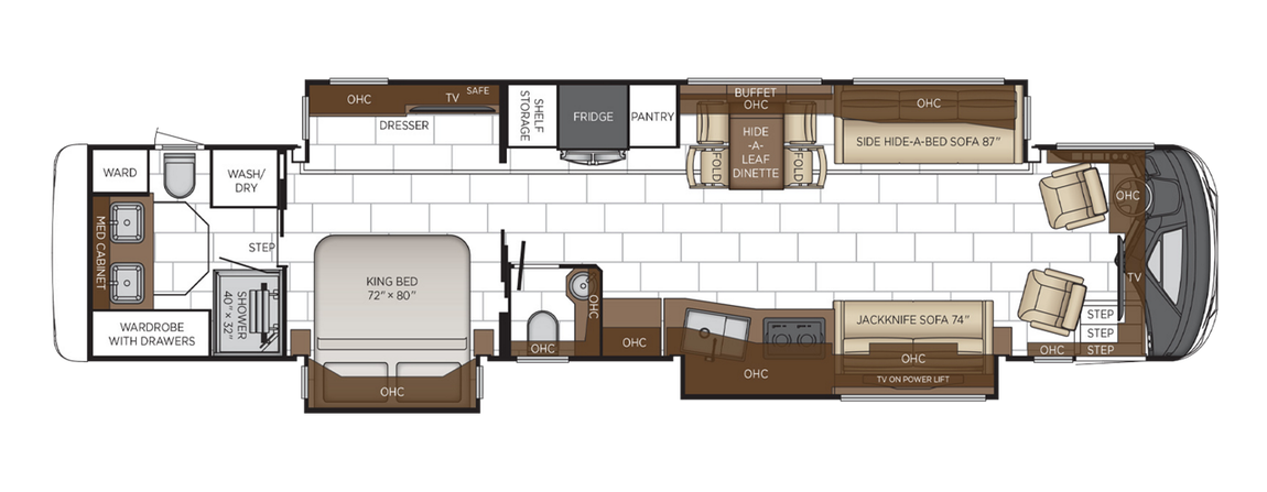 2025 Newmar Mountain Aire 4595 Floor Plan