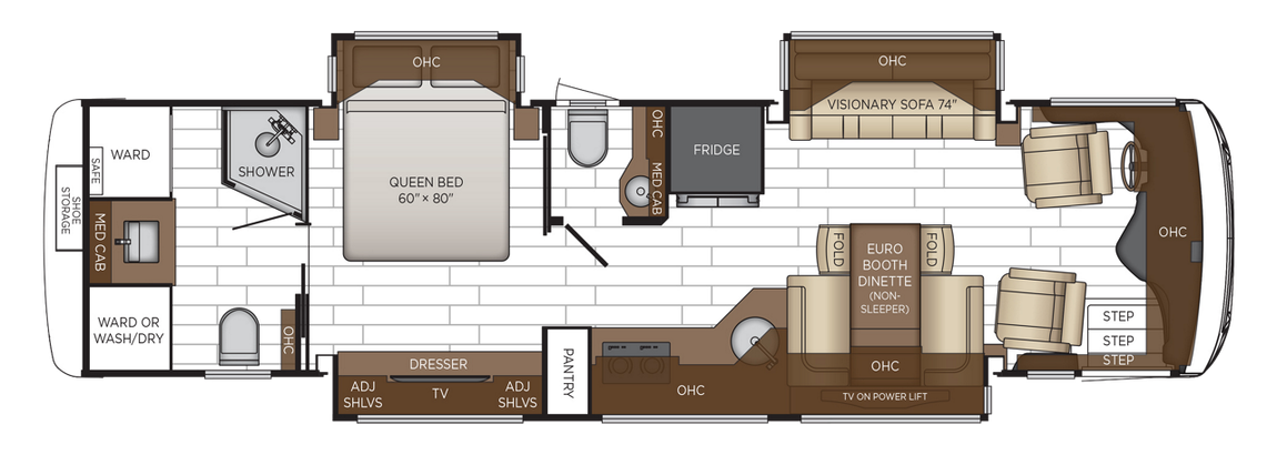 2026 Newmar New Aire 3547 Floor Plan