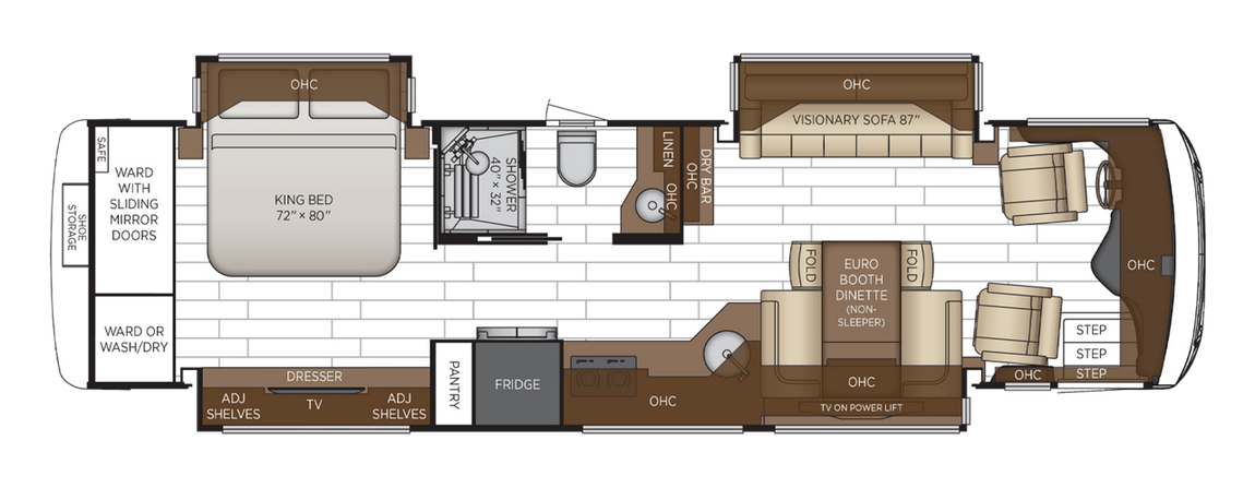 2025 Newmar New Aire 3543 Floor Plan