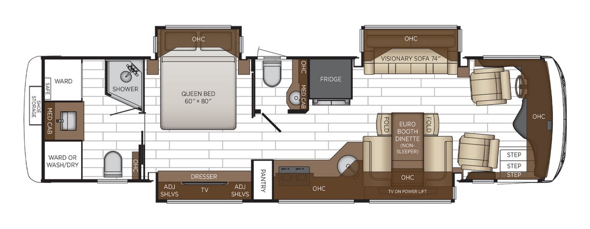 2025 Newmar New Aire 3547 Floor Plan