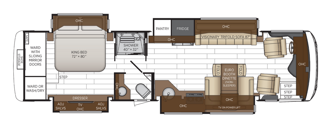 2025 Newmar New Aire 3549 Floor Plan