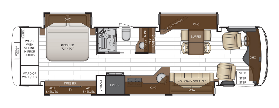 2025 Newmar New Aire 3539 Floor Plan