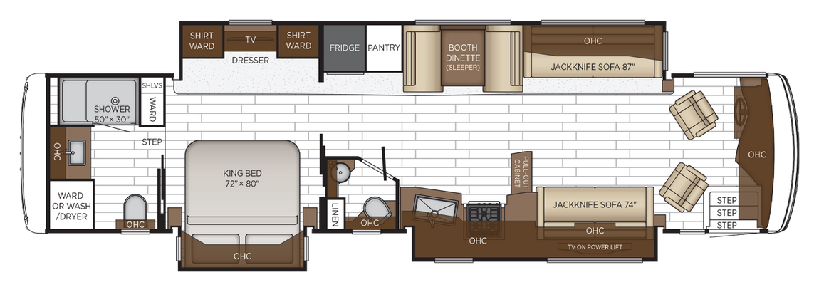 2026 Newmar Northern Star 4037 Floor Plan