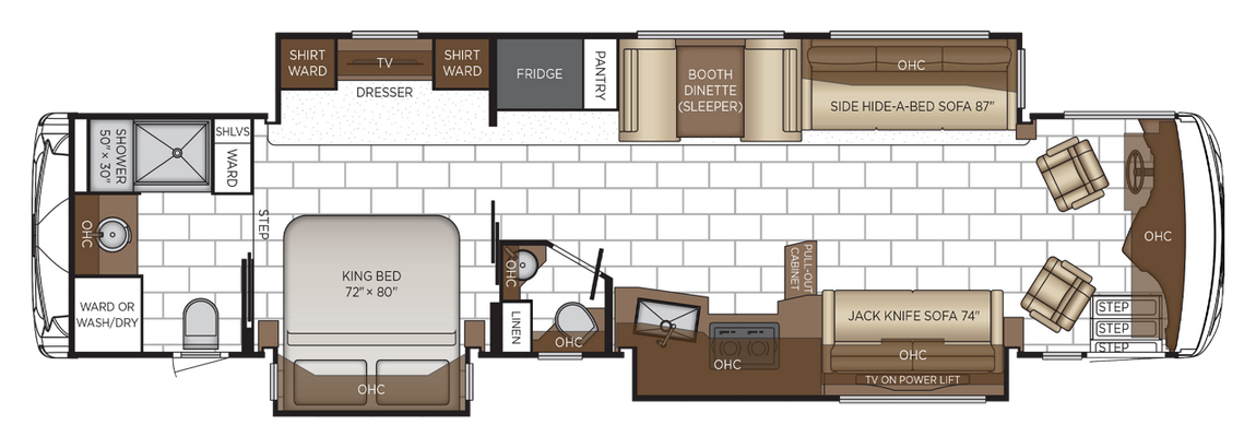 2026 Newmar Ventana 4037 Floor Plan