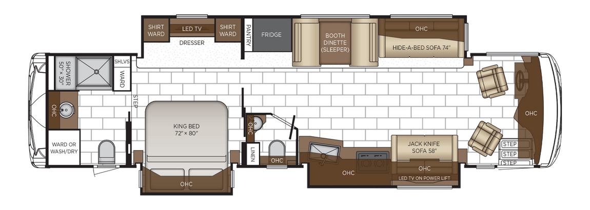 2026 Newmar Ventana 3809 Floor Plan