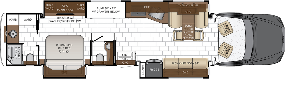 2026 Newmar Summit Aire 4540 Floor Plan