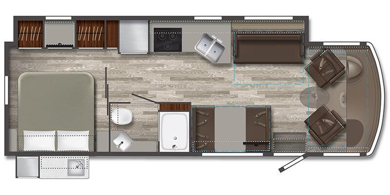 2025 Winnebago Sunstar 29 V Floor Plan