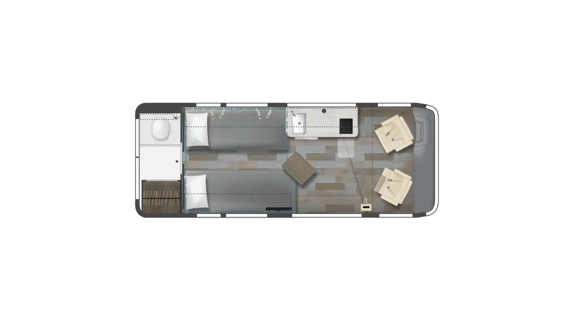 2026 Winnebago Travato 59KL Floor Plan