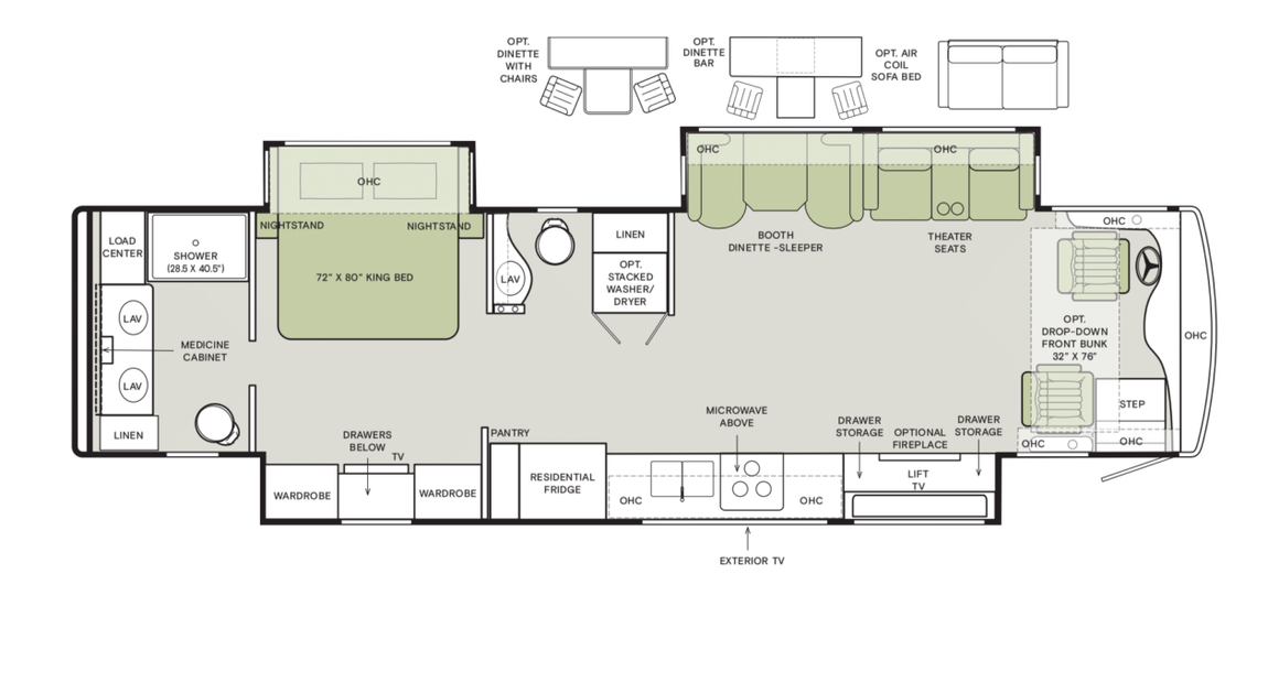 2026 Tiffin Byway 38CL Floor Plan