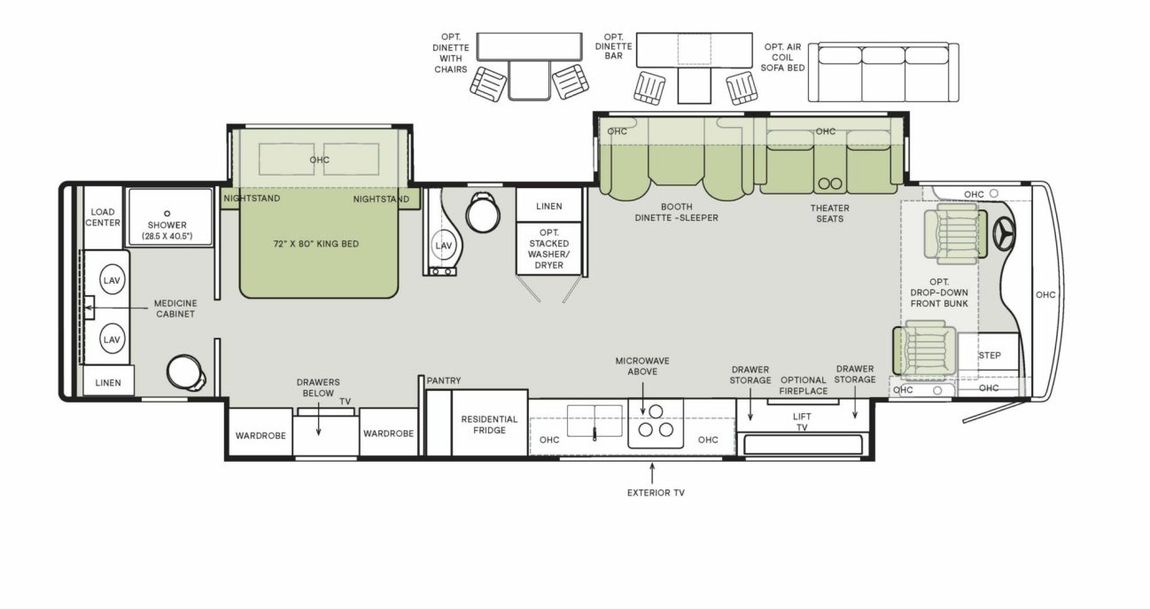 2025 Tiffin Byway 38CL Floor Plan