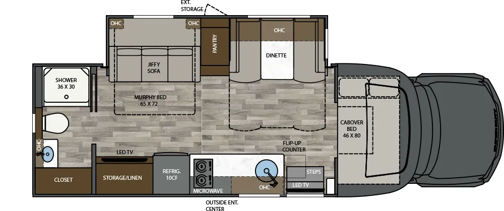 2026 Renegade Veracruz 30 VRM Floor Plan