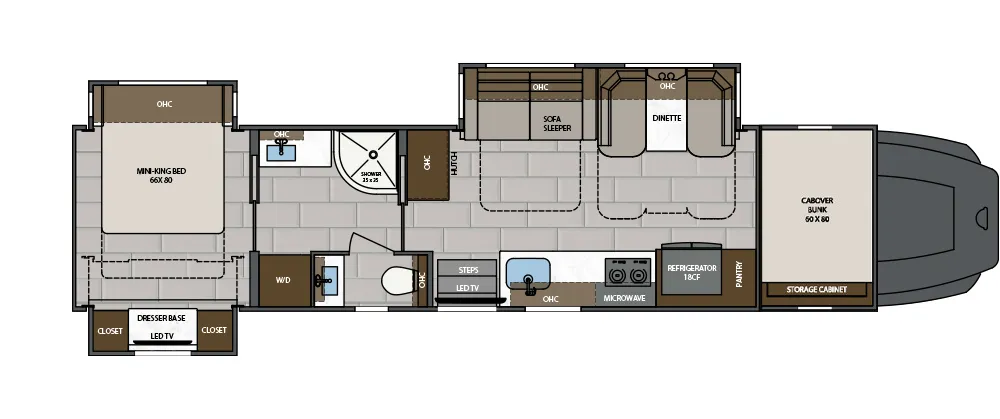2026 Renegade Classic 41CMB Floor Plan