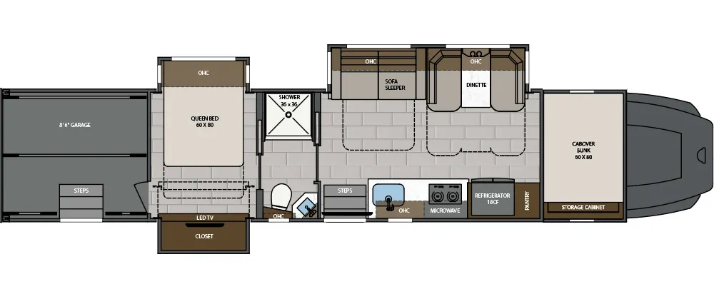 2026 Renegade Classic 2509 Floor Plan