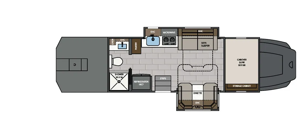 2026 Renegade Classic CS172 Floor Plan