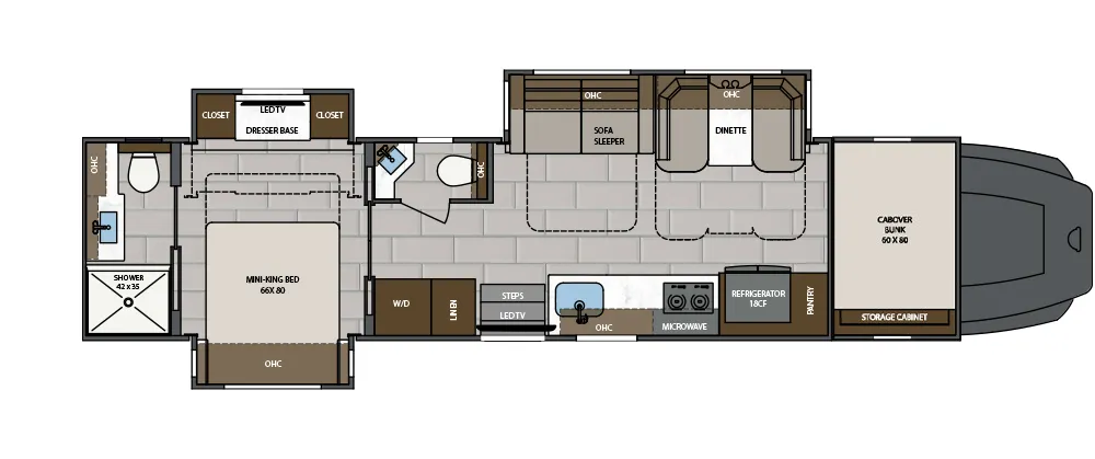 2026 Renegade Classic 41CRB Floor Plan