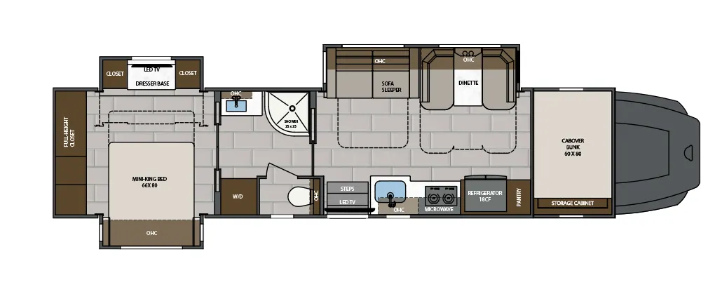2026 Renegade Classic 41CRW Floor Plan