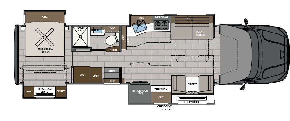2026 Renegade Explorer 38EMB Floor Plan