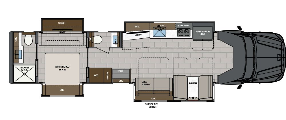 2026 Renegade XL X43DB Floor Plan