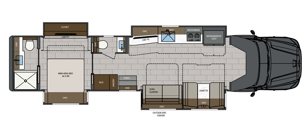 2025 Renegade XL X43DB Floor Plan