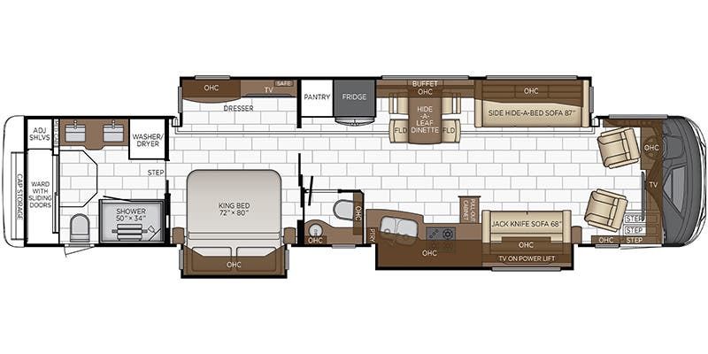 2023 Newmar Mountain Aire 4551 Floor Plan