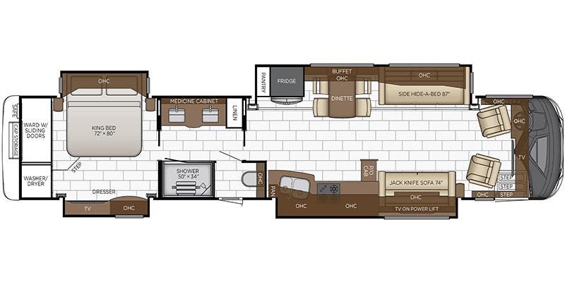 2023 Newmar Mountain Aire 4586 Floor Plan