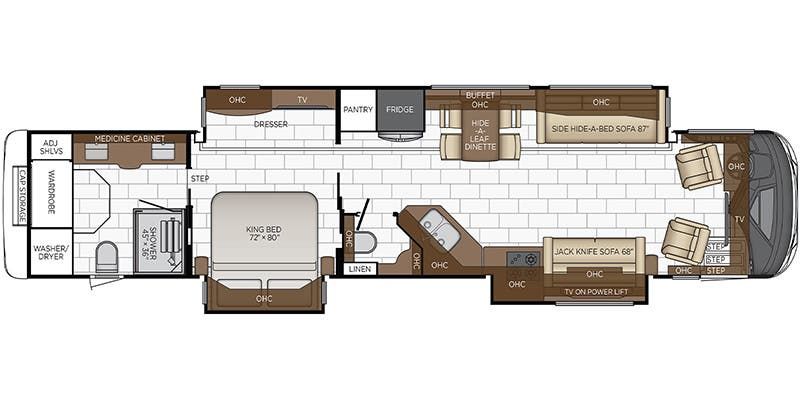 2023 Newmar Mountain Aire 4591 Floor Plan