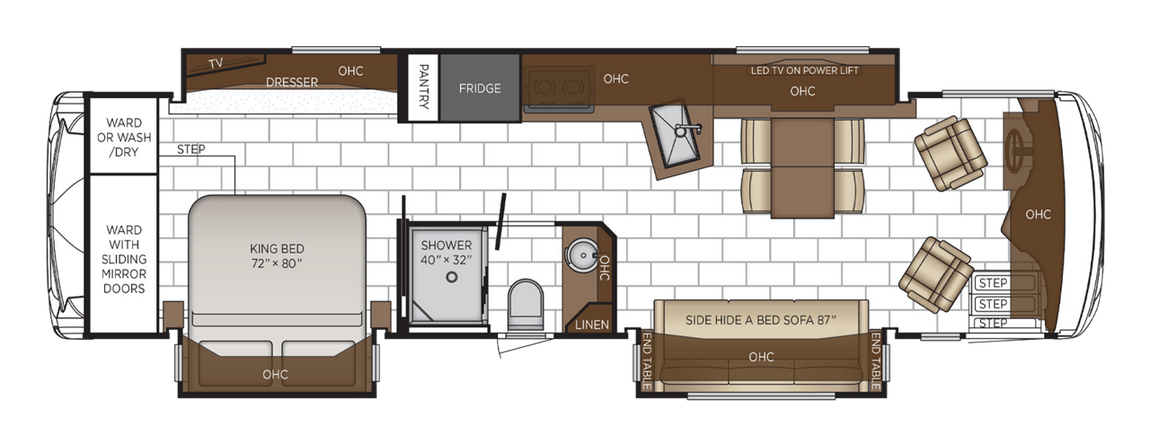 2025 Newmar Ventana 3507 Floor Plan