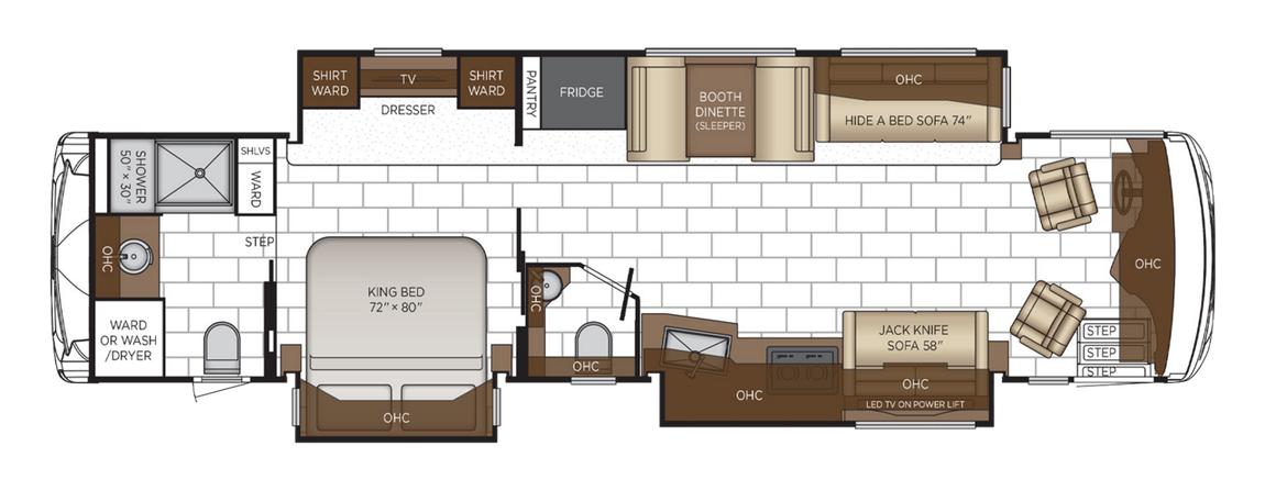 2025 Newmar Ventana 3809 Floor Plan