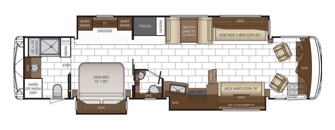 2025 Newmar Ventana 4037 Floor Plan