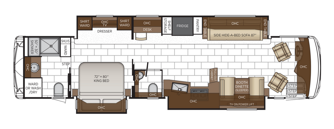 2025 Newmar Ventana 4068 Floor Plan