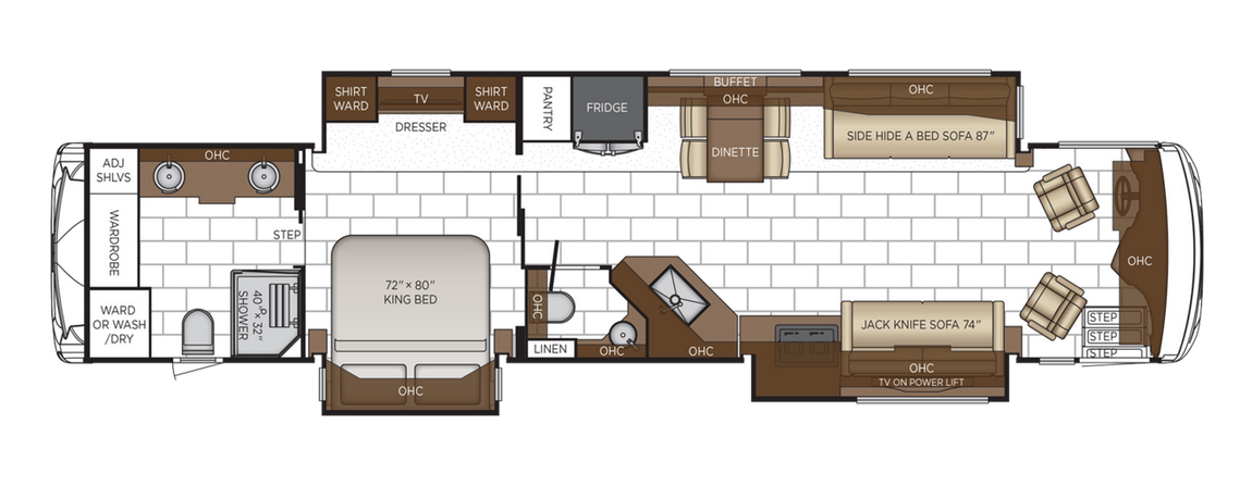 2025 Newmar Ventana 4328 Floor Plan