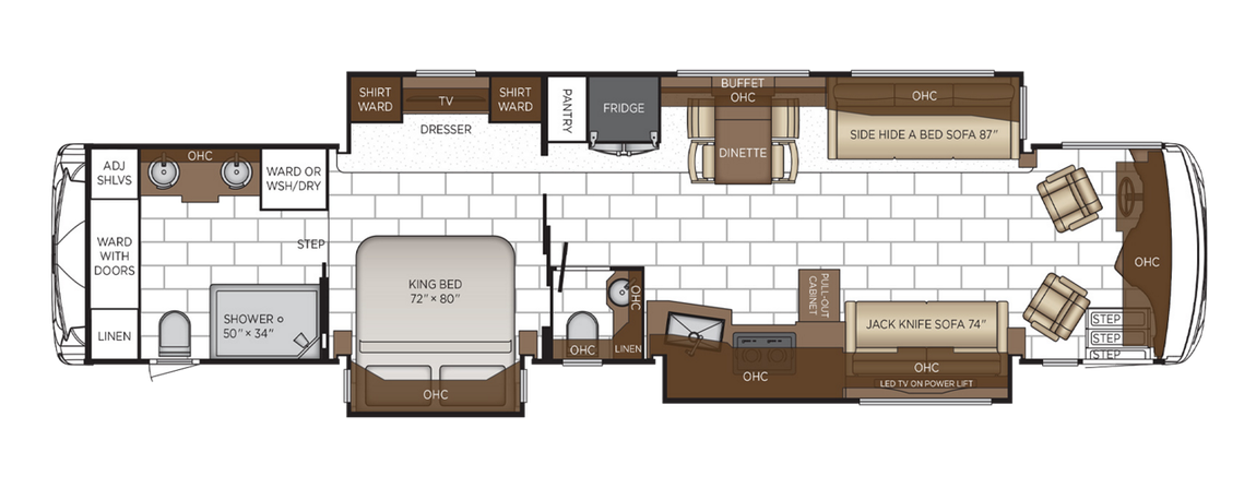 2025 Newmar Ventana 4369 Floor Plan