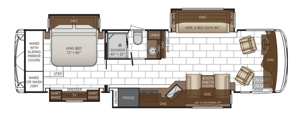 2025 Newmar Ventana 3512 Floor Plan