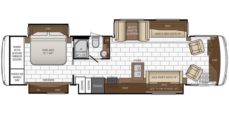 2022 Newmar Ventana 3717 Floor Plan