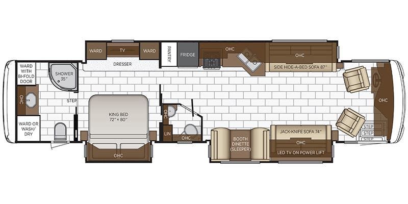 2022 Newmar Ventana 4002 Floor Plan