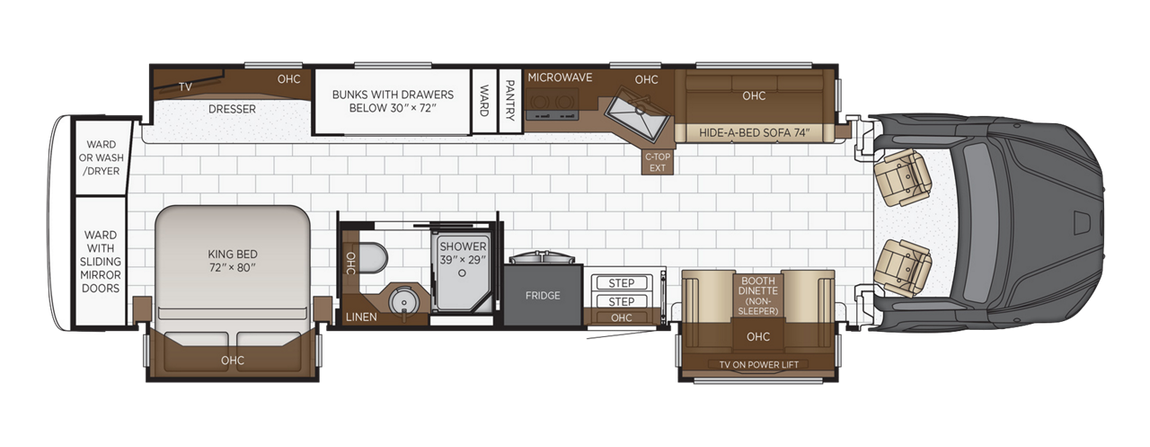 2025 Newmar Super Star 4065 Floor Plan