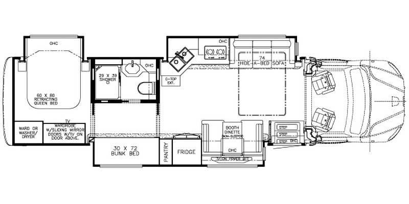 2023 Newmar Super Star 3729 Floor Plan