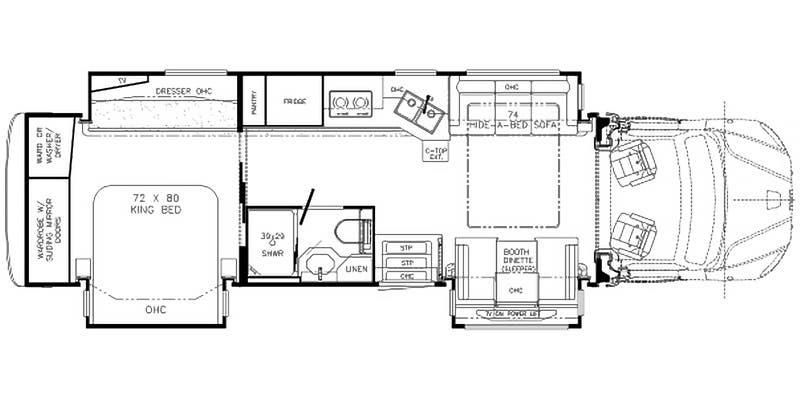 2023 Newmar Super Star 3727 Floor Plan