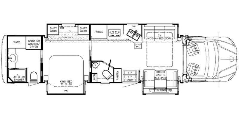 2023 Newmar Super Star 4059 Floor Plan