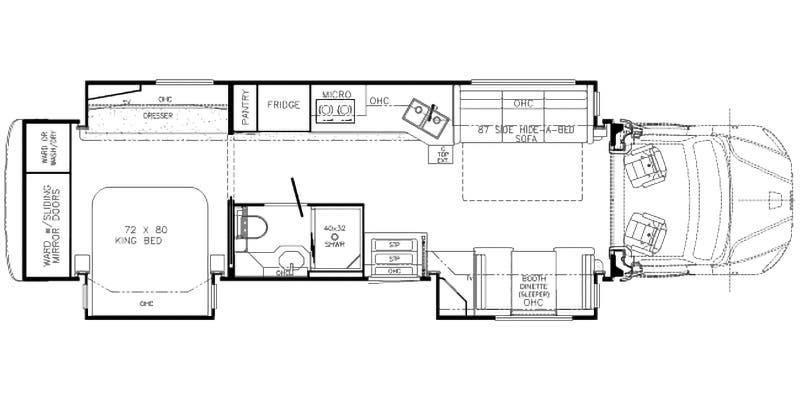 2023 Newmar Super Star 4061 Floor Plan