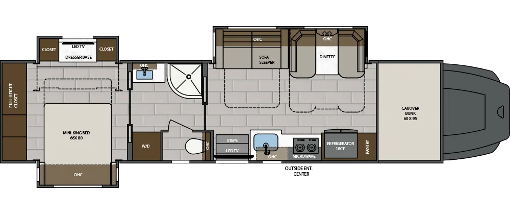 2025 Renegade Classic 41CRW Floor Plan