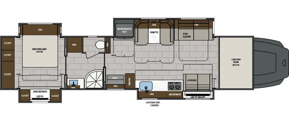 2025 Renegade Classic 45CRS Floor Plan