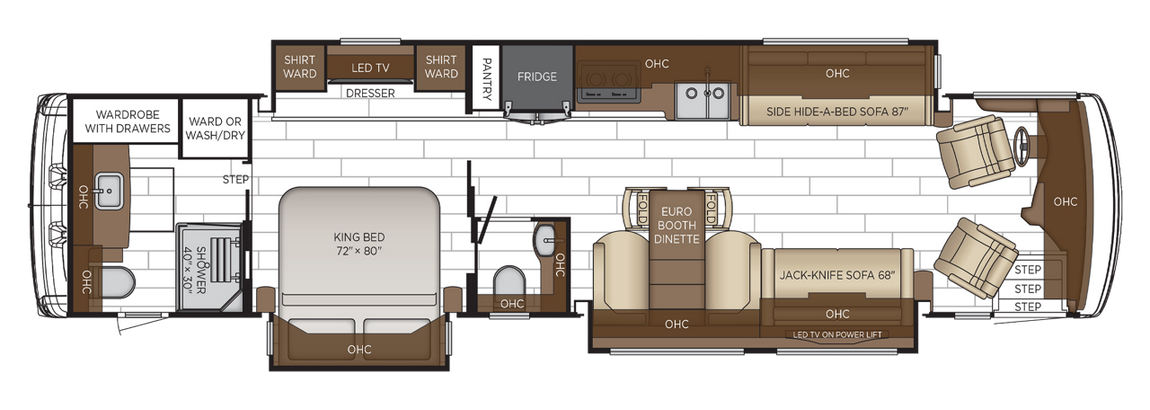 2026 Newmar Dutch Star 4071 Floor Plan