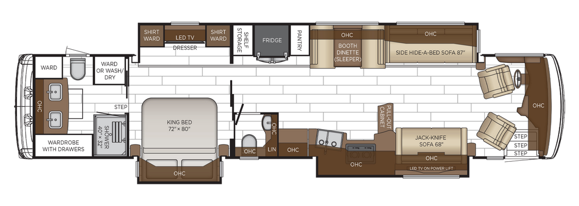 2026 Newmar Dutch Star 4325 Floor Plan