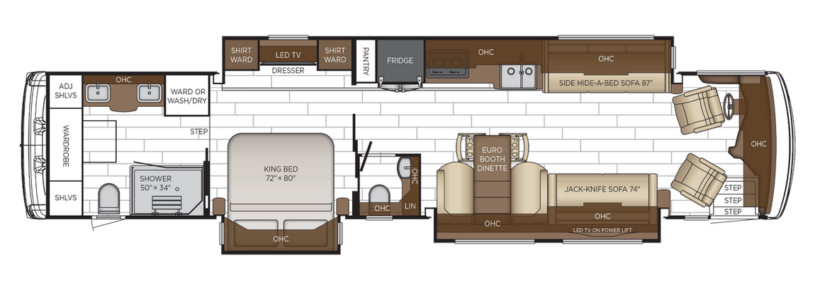 2026 Newmar Dutch Star 4370 Floor Plan