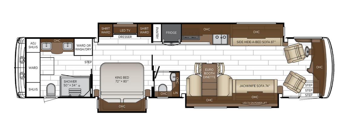 2025 Newmar Dutch Star 4370 Floor Plan