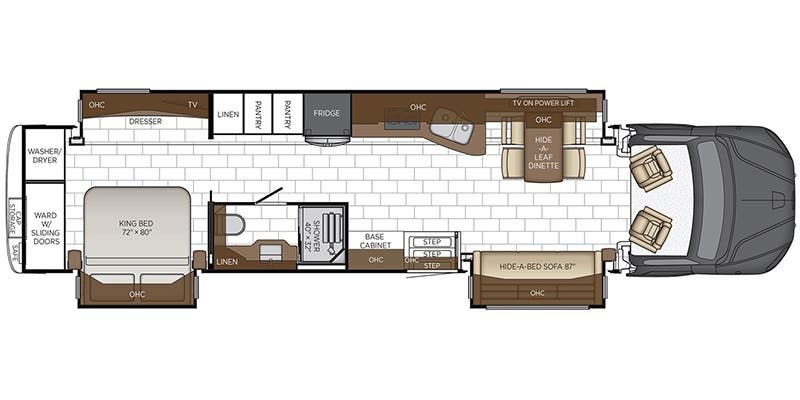 2024 Newmar Supreme Aire 4504 Floor Plan