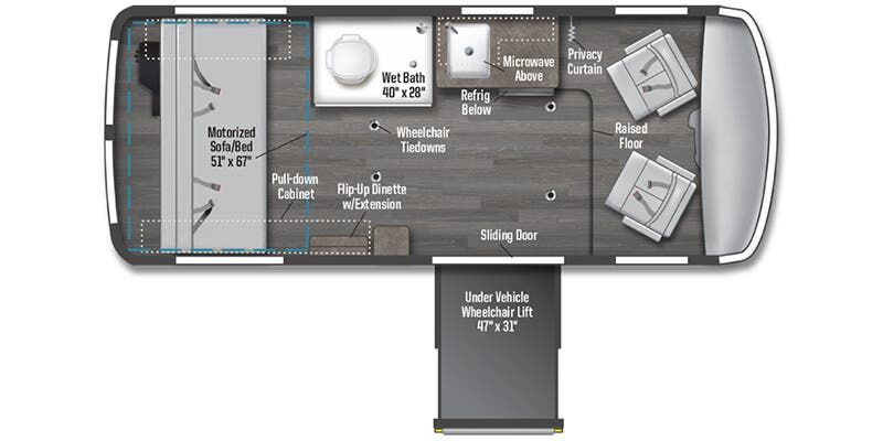 2025 Winnebago Roam 59RB Floor Plan