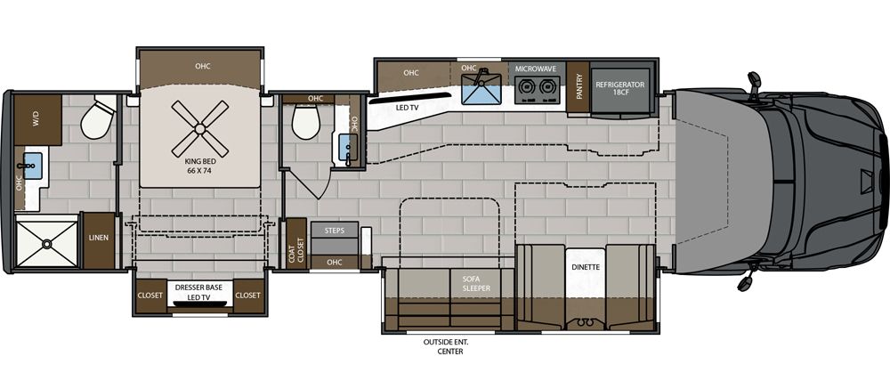 2025 Renegade Explorer 40ERB Floor Plan